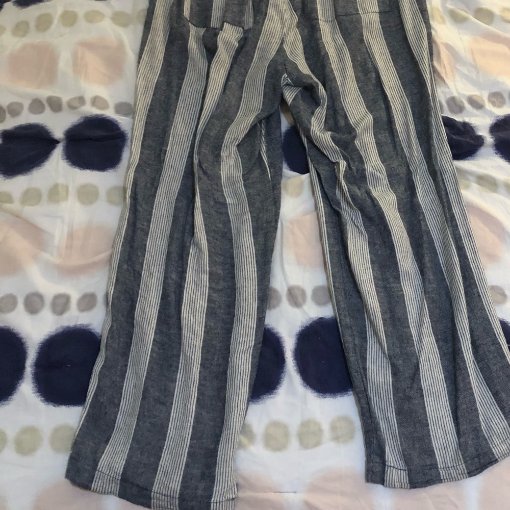 Adjustable Striped Blue Palazzos 💙💛 - Picture 6 of 6